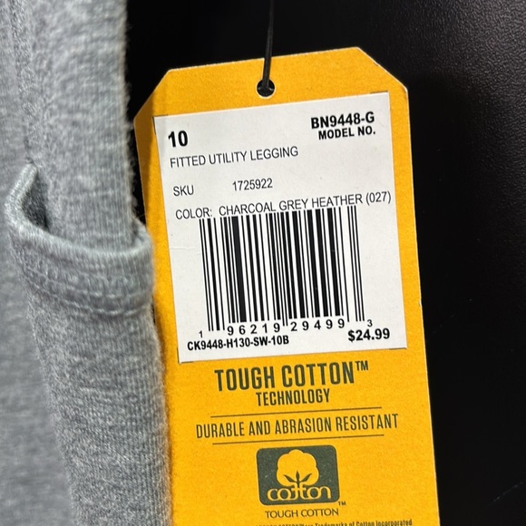 Carhartt Fitted Utility leggings,tough cotton,durable,abrasion resistant,pockets - Picture 4 of 7
